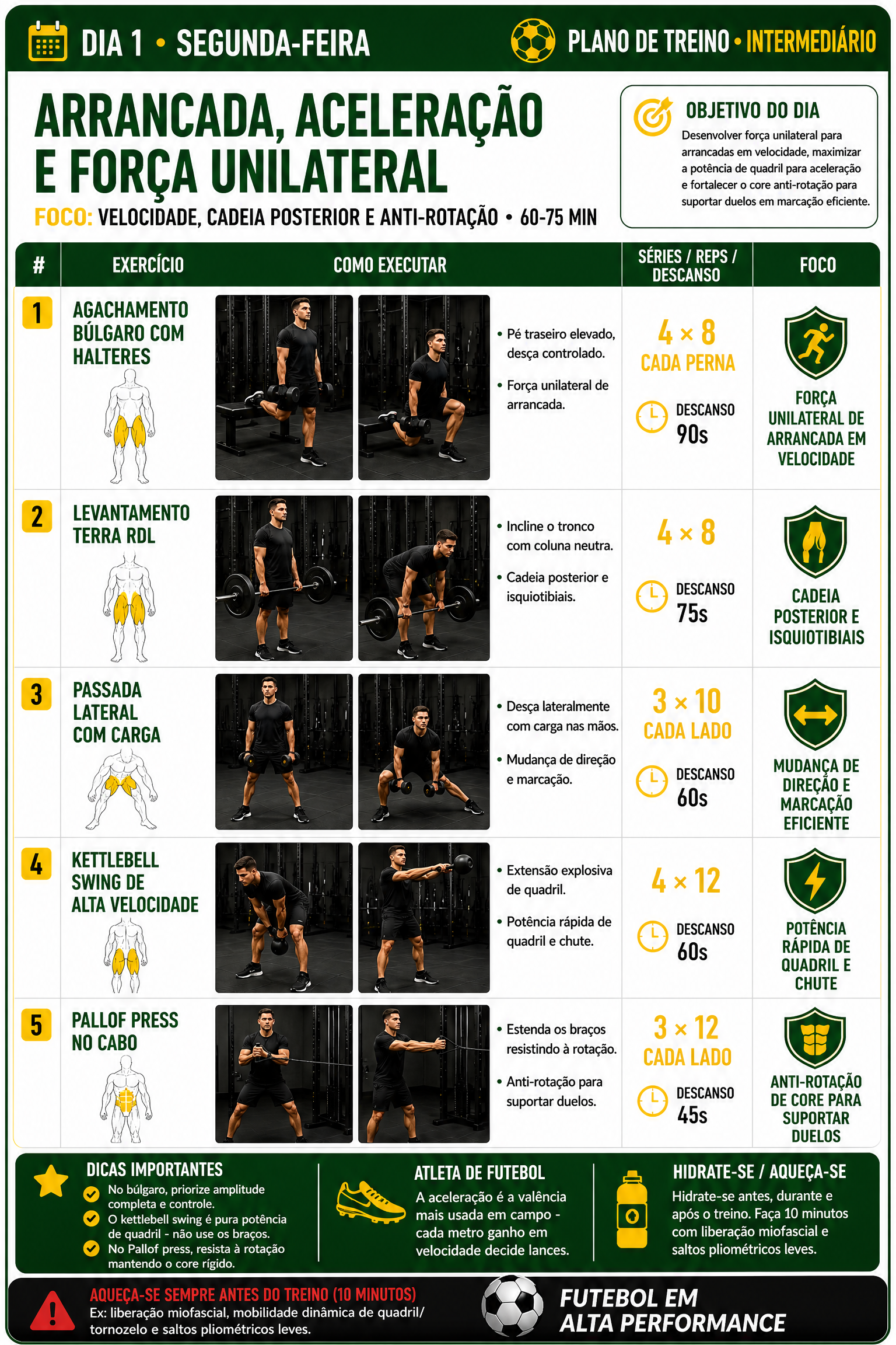 Plano Intermediário Dia 1 Segunda